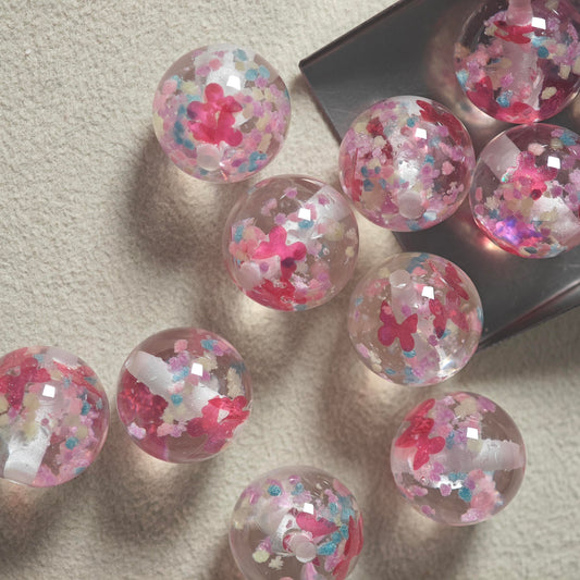 E042【5pcs】 16mm resin beads