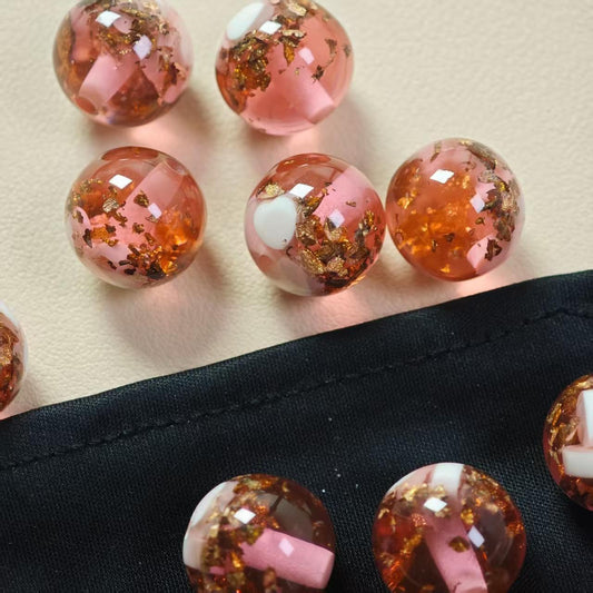 E043【10pcs】 16mm resin beads