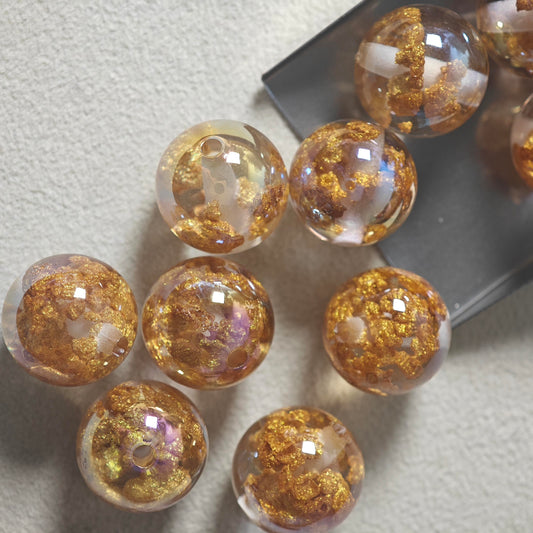 E050【5pcs】 16mm resin beads