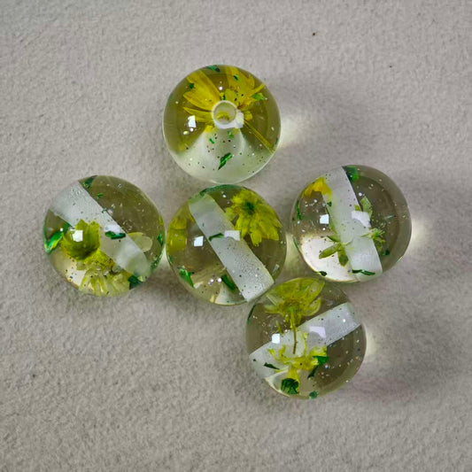 E109【5pcs】 16mm resin beads