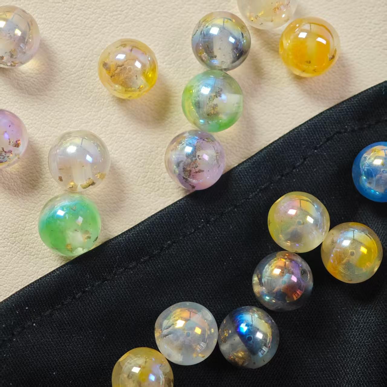 F007【25pcs】10mm resin beads