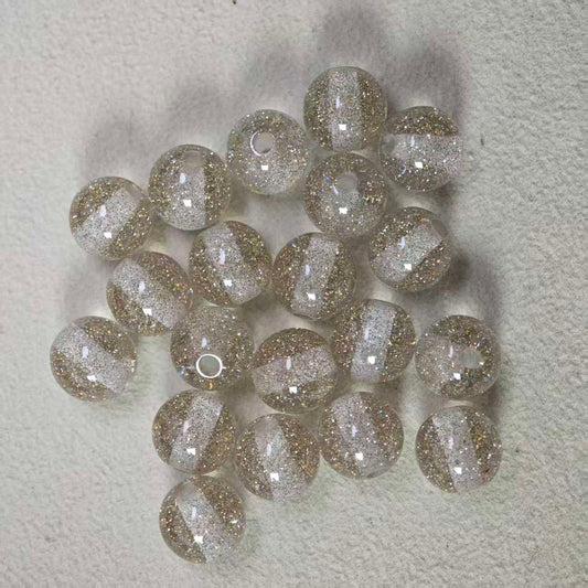 F026【25pcs】10mm glass beads