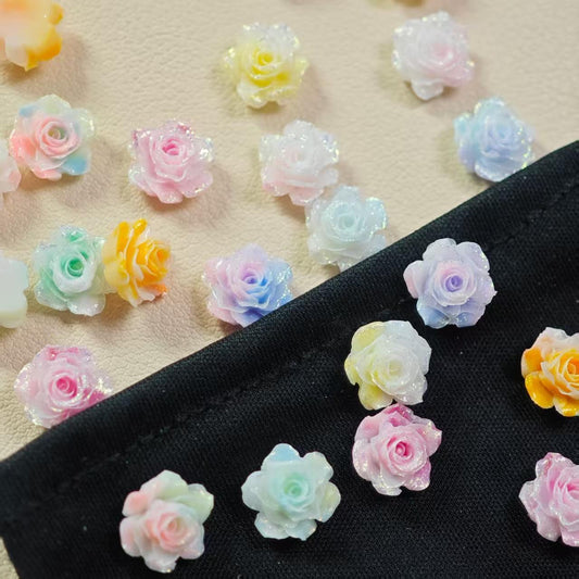 H044【100pcs】Soft rubber rose