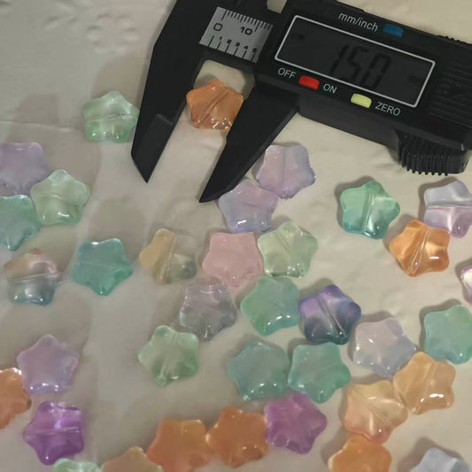 Z054【10pcs】Resin Star Beads