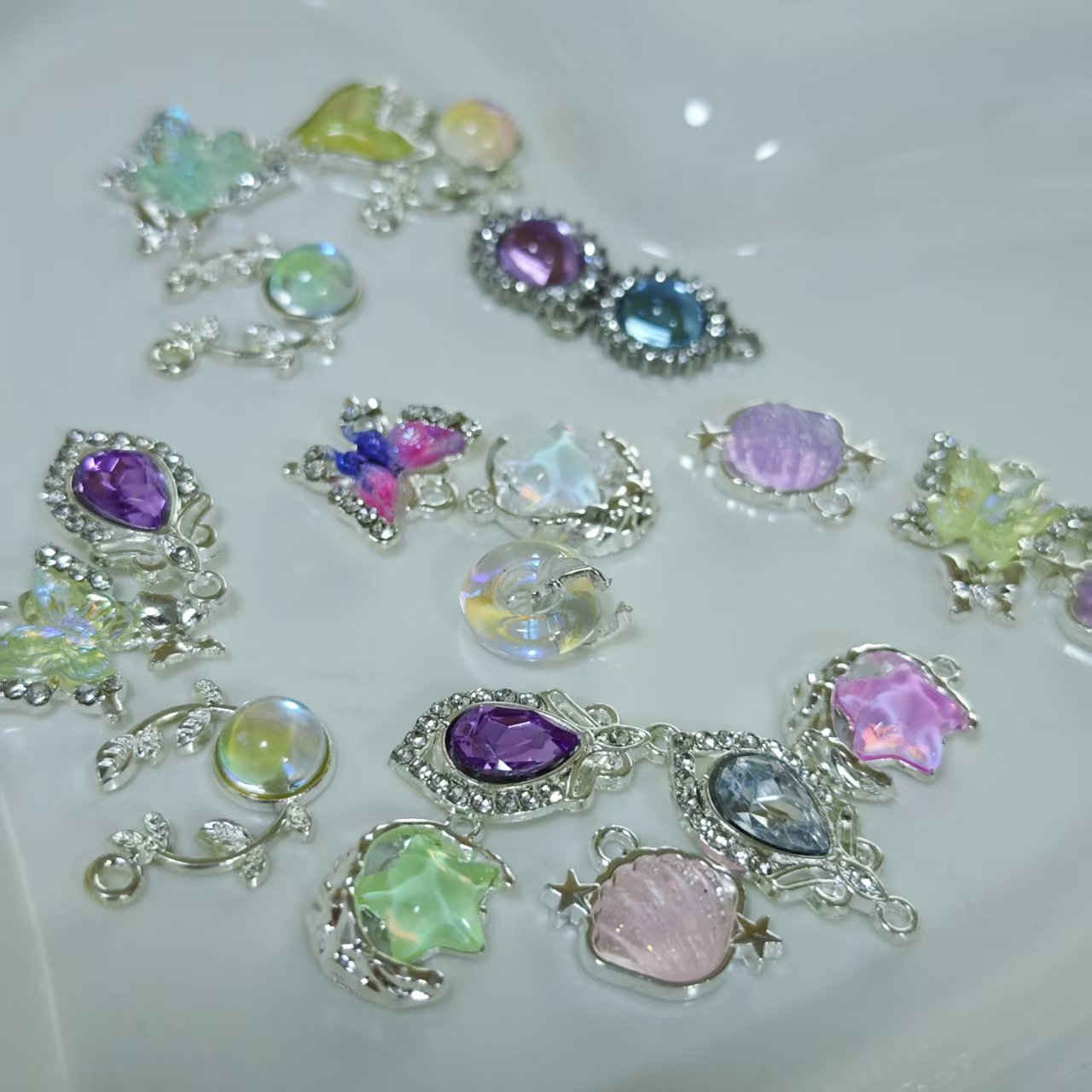 AJ280（20pcs Mixed Pendants - Assorted Charms for DIY Necklace & Bracelet Making