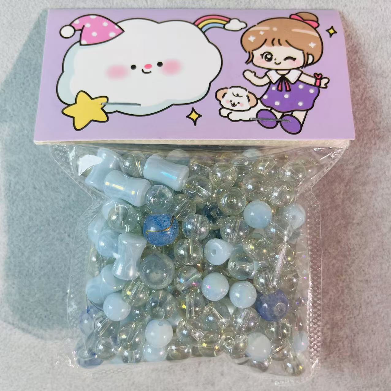 J213【Ready stock】glass beads