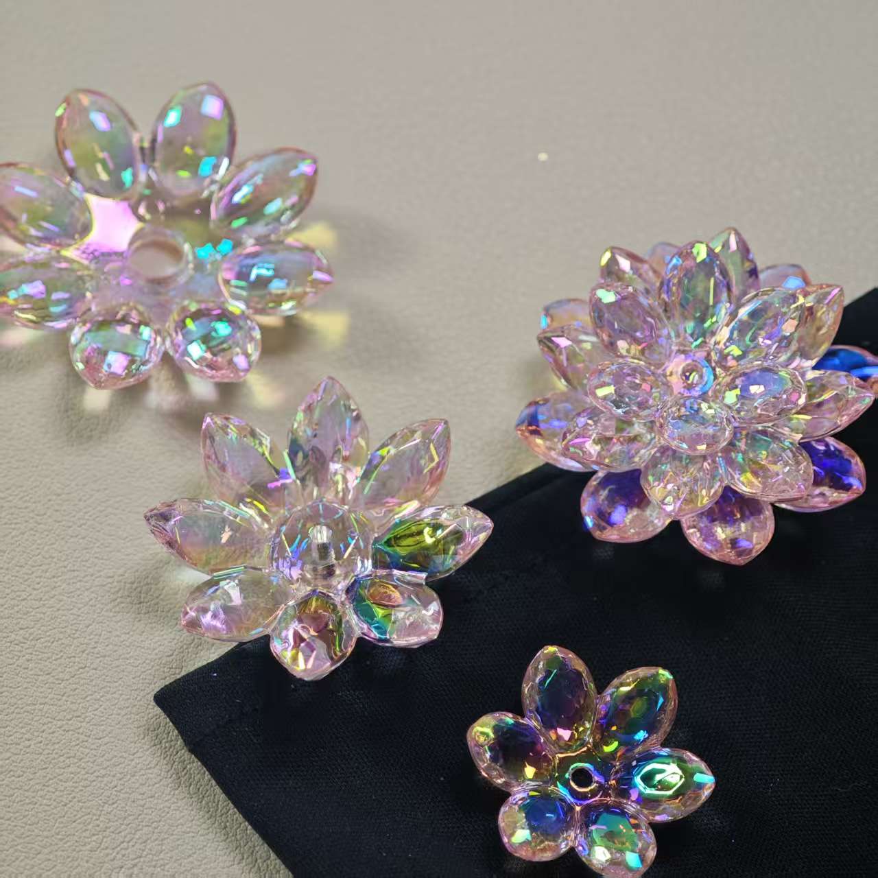 H039【Set of 3】lotus beads