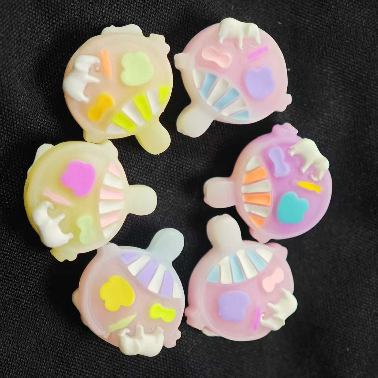 J003【2pcs】Korean glue bead