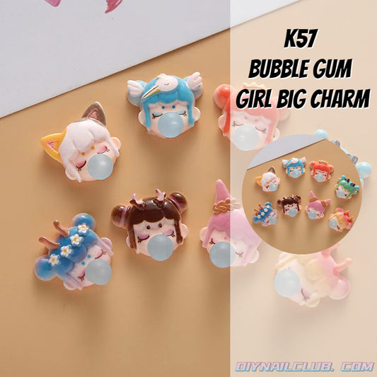 A0107  Bubble gum  girl big charm(PRE-SALE)